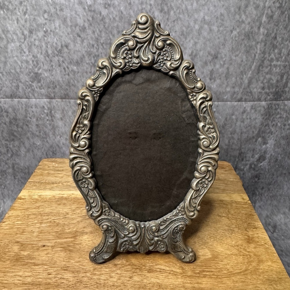 Vintage Oval Picture Frame Baroque by Wallace Silverplate 769